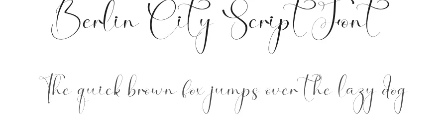Berlin City Script Font by creativeletter — Script Handwritten Font