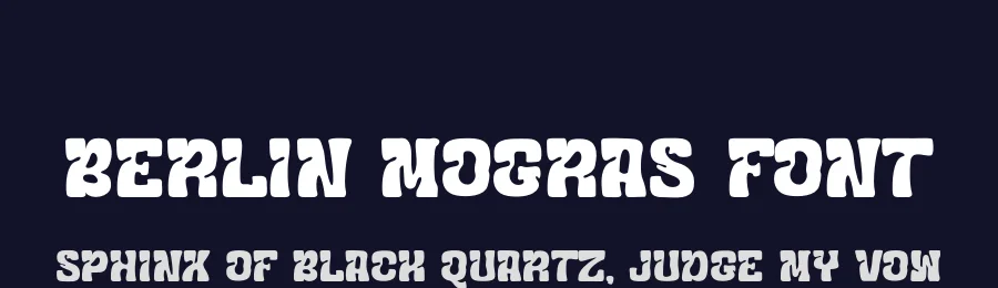 Berlin Mogras Font by SlideShoot — Display Font — thumbnail 2