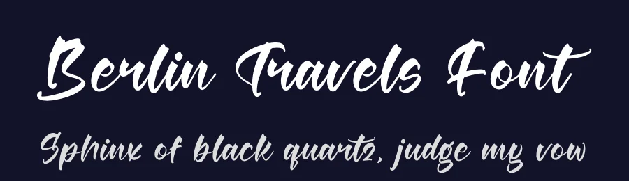 Berlin Travels Font by stylishtype.co — Script Handwritten Font — thumbnail 2