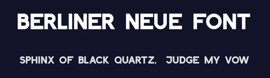 Berliner Neue Font by Amar Rahic — Sans Serif Font — thumbnail 2