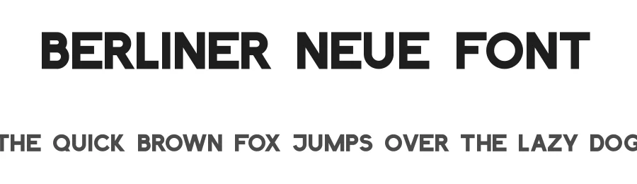 Berliner Neue Font by Amar Rahic — Sans Serif Font
