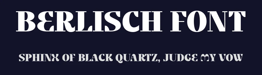 Berlisch Font by Drizy — Serif Font — thumbnail 2