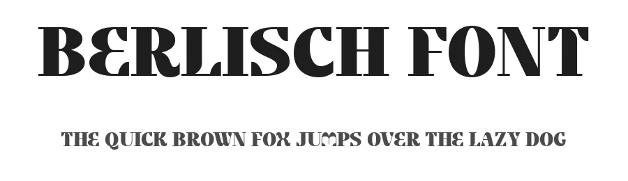 Berlisch Font by Drizy — Serif Font