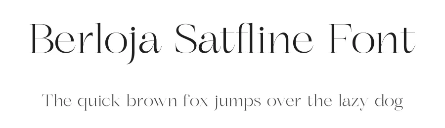 Berloja Satfline Font by letterenastudios — Serif Font