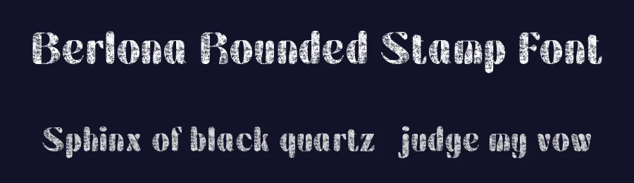 Berlona Rounded Stamp Font by craftsupplyco — Sans Serif Font — thumbnail 2