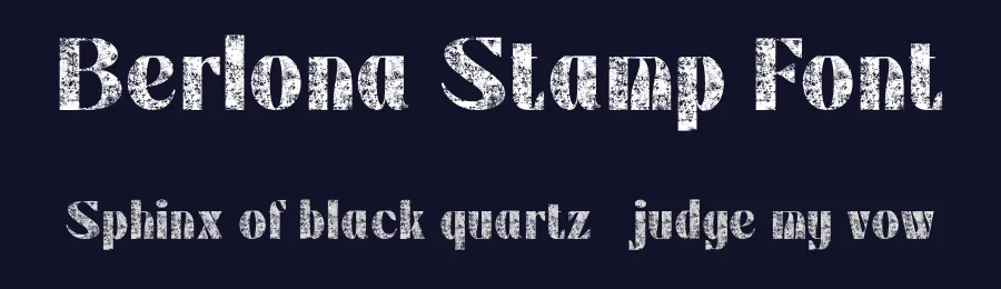 Berlona Stamp Font by craftsupplyco — Sans Serif Font — thumbnail 2