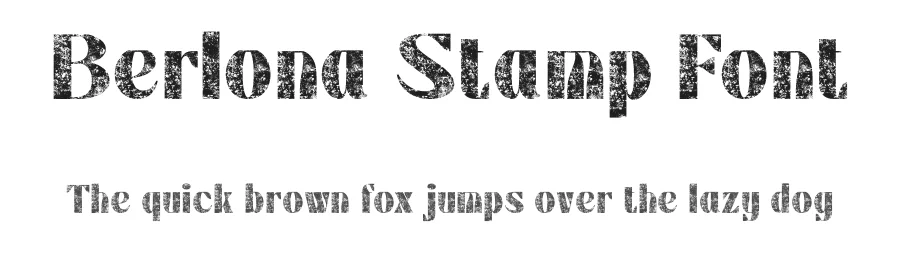 Berlona Stamp Font by craftsupplyco — Sans Serif Font