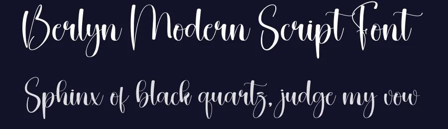 Berlyn Modern Script Font by creativeletter — Script Handwritten Font — thumbnail 2