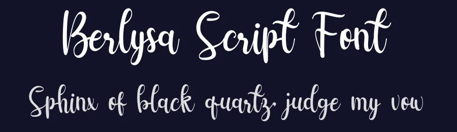 Berlysa Script Font by letterenastudios — Script Handwritten Font — thumbnail 2