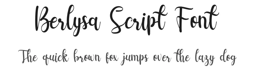 Berlysa Script Font by letterenastudios — Script Handwritten Font