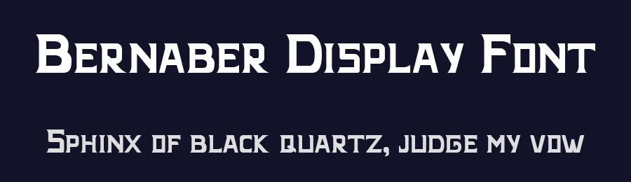 Bernaber Display Font by kntypeco — Display Font — thumbnail 2