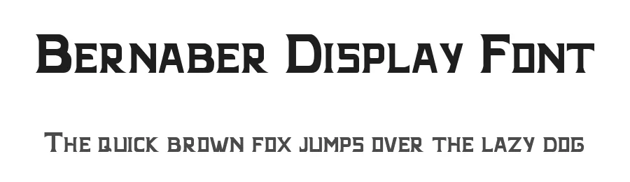 Bernaber Display Font by kntypeco — Display Font