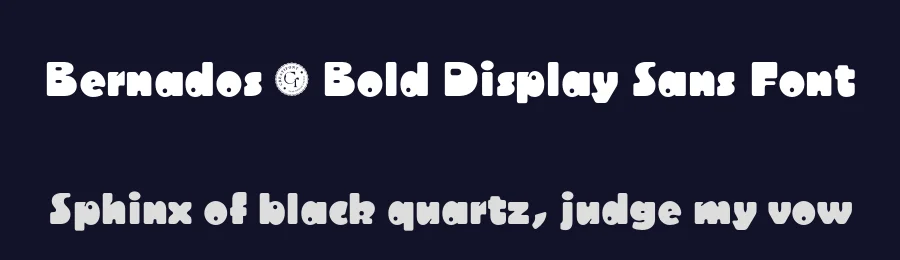 Bernados – Bold Display Sans Font by Creatifontstudios — Decorative Font — thumbnail 2