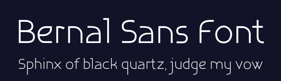 Bernal Sans Font by MaGo — Sans Serif Font — thumbnail 2