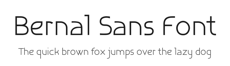Bernal Sans Font by MaGo — Sans Serif Font