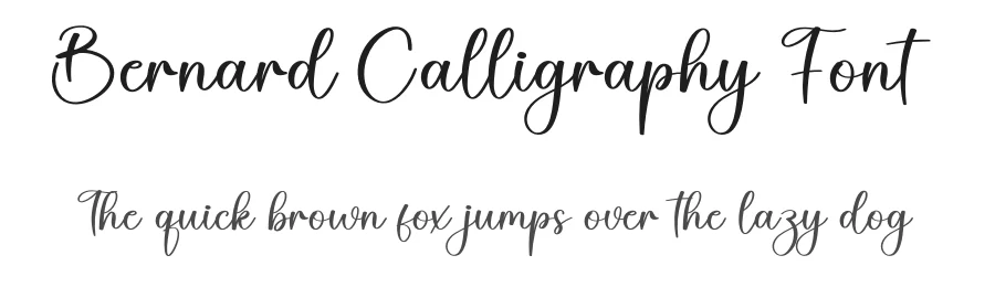 Bernard Calligraphy Font by creativeletter — Script Handwritten Font