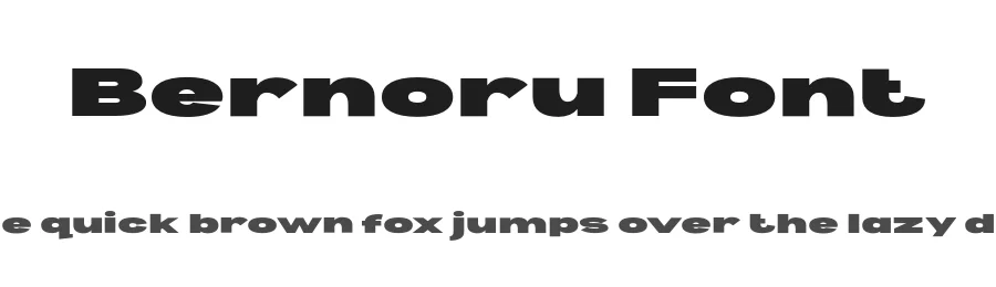 Bernoru Font by grahampaterson — Sans Serif Font