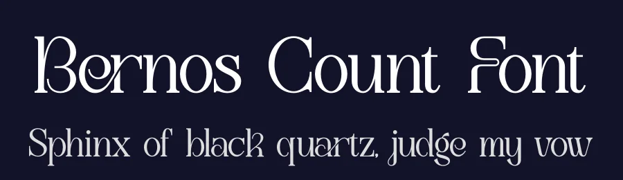 Bernos Count Font by Denustudios — Decorative Font — thumbnail 2