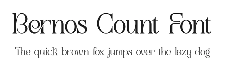 Bernos Count Font by Denustudios — Decorative Font
