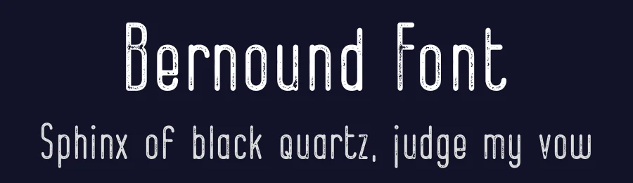 Bernound Font by 38.lineart — Sans Serif Font — thumbnail 2