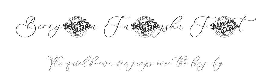 Bernyota Fallysha Font by letterenastudios — Script Handwritten Font