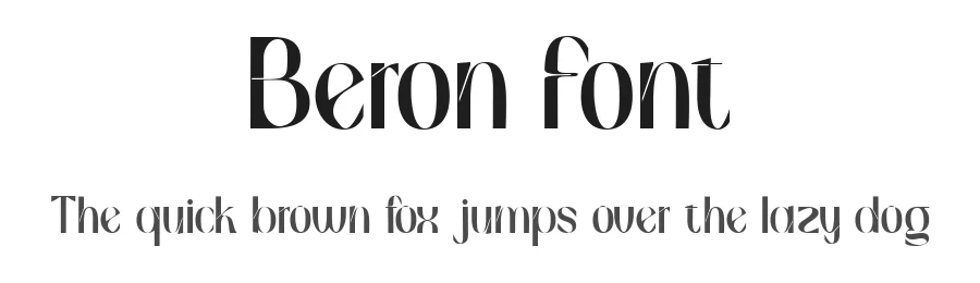Beron Font by Muksal Creative — Sans Serif Font