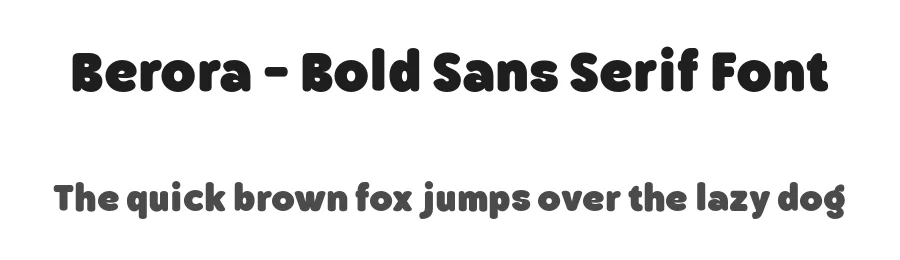 Berora – Bold Sans Serif Font by mixjpg — Decorative Font