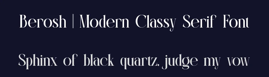 Berosh || Modern Classy Serif Font by ErmediaStudio — Display Font — thumbnail 2