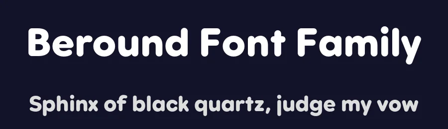Beround Font Family by NicolassFonts — Sans Serif Font — thumbnail 2