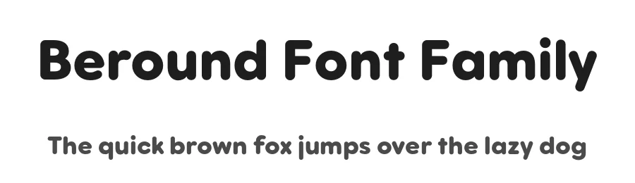 Beround Font Family by NicolassFonts — Sans Serif Font