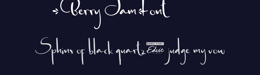 Berry Jam Font by edricstudio — Script Handwritten Font — thumbnail 2