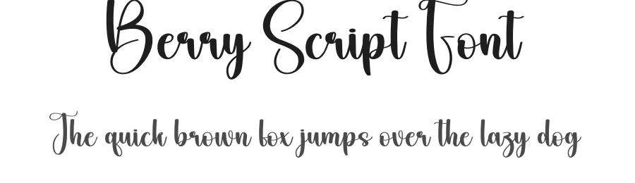 Berry Script Font by andikastudio — Script Handwritten Font
