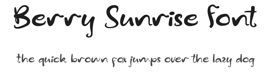 Berry Sunrise Font by noahtype — Script Handwritten Font