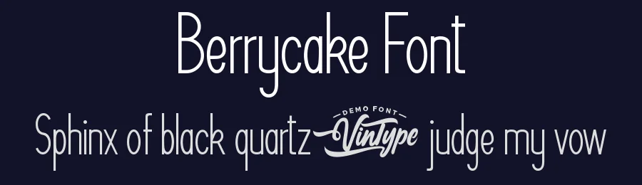 Berrycake Font by VinType — Sans Serif Font — thumbnail 2