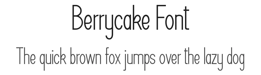 Berrycake Font by VinType — Sans Serif Font
