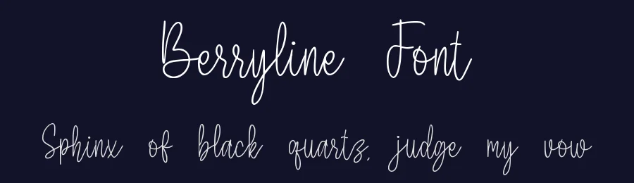 Berryline Font by qwrtype — Script Handwritten Font — thumbnail 2