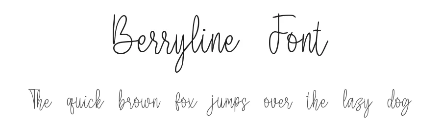 Berryline Font by qwrtype — Script Handwritten Font