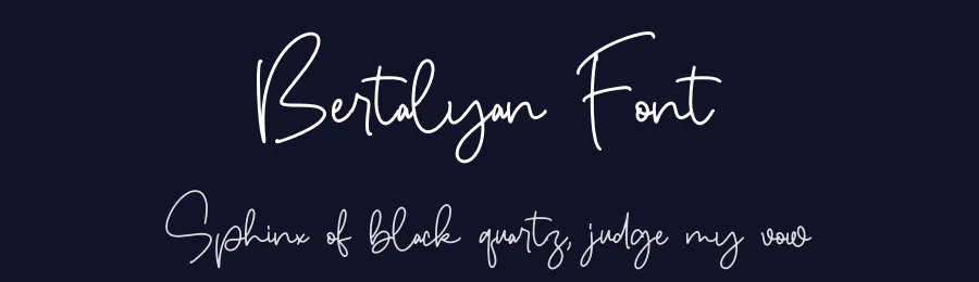 Bertalyan Font by perspectype — Script Handwritten Font — thumbnail 2