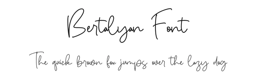 Bertalyan Font by perspectype — Script Handwritten Font