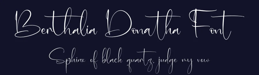 Berthalia Donatha Font by letterfabric — Script Handwritten Font — thumbnail 2