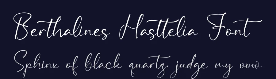 Berthalines Hasttelia Font by letterfabric — Script Handwritten Font — thumbnail 2