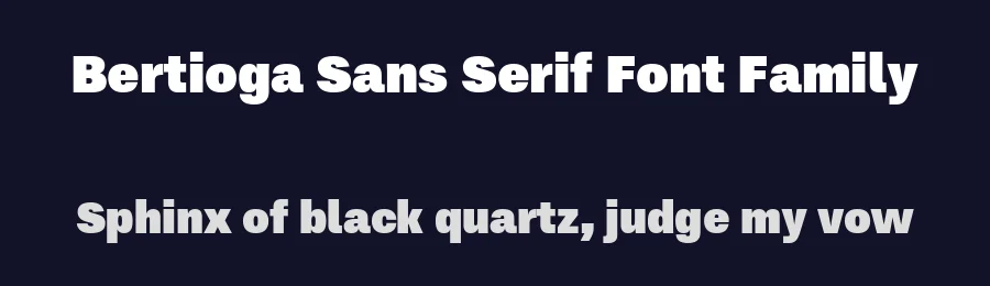 Bertioga Sans Serif Font Family by Cristiano Sobral — Sans Serif Font — thumbnail 2