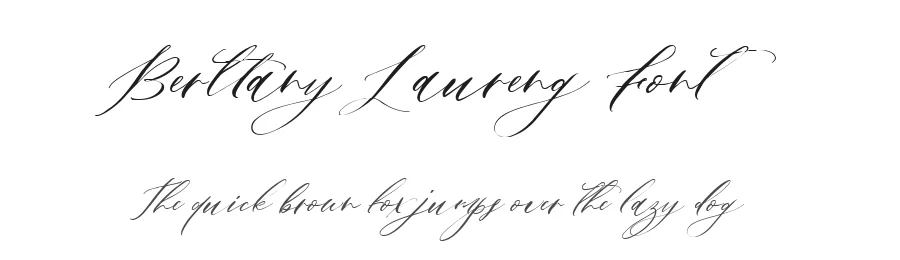 Berttany Laureng Font by metafontsy — Script Handwritten Font