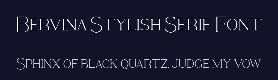 Bervina Stylish Serif Font by Balevgraph Studio — Serif Font — thumbnail 2