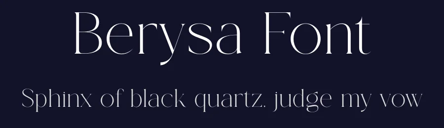Berysa Font by Gridline Type — Serif Font — thumbnail 2