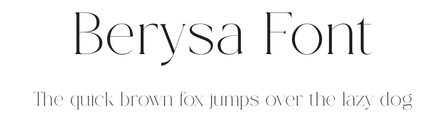 Berysa Font by Gridline Type — Serif Font