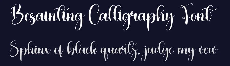 Besainting Calligraphy Font by creativeletter — Script Handwritten Font — thumbnail 2