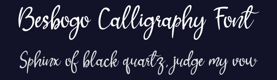 Besbogo Calligraphy Font by andikastudio — Script Handwritten Font — thumbnail 2