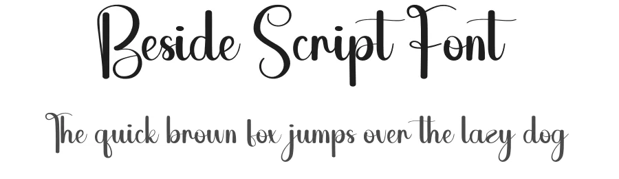 Beside Script Font by creativeletter — Script Handwritten Font
