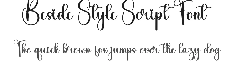 Beside Style Script Font by andikastudio — Script Handwritten Font